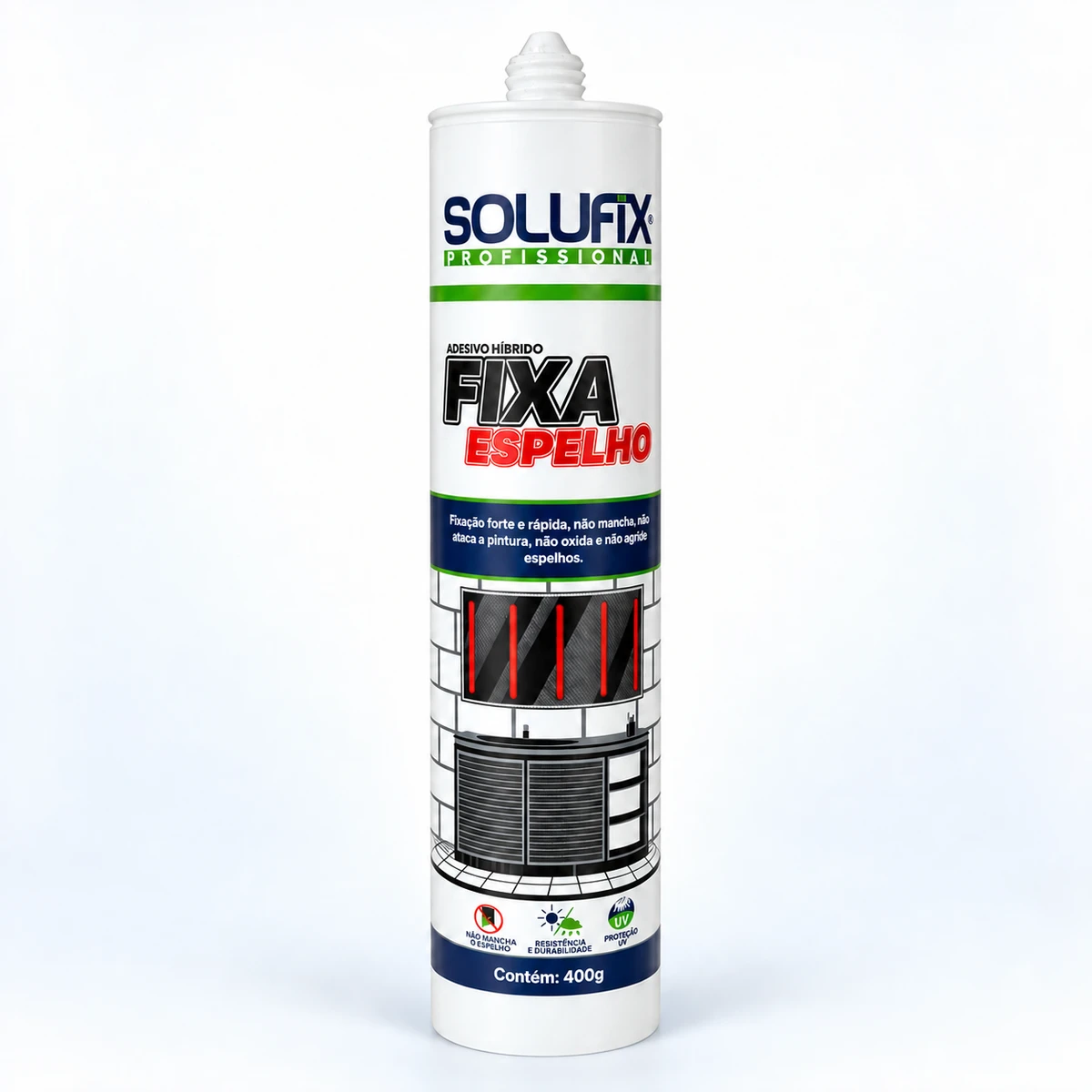 Fixa Espelho Solufix 400 g