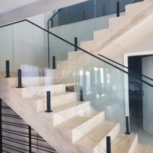 Corrimão de Escada em Vidro Temperado